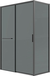 Grossman Боковая стенка Style 80x195 профиль черный матовый стекло тонированное – фотография-2