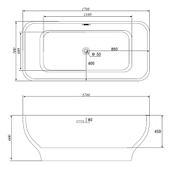 Gemy Акриловая ванна G9220 – фотография-3