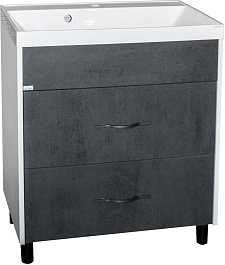 Mixline Тумба под раковину Сура 60 белая/графит – фотография-1
