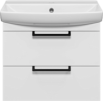 Misty Тумба с раковиной Клермонт 60 подвесная белая