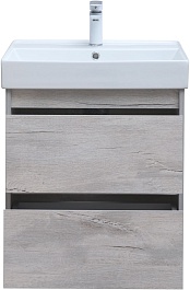 Aquanet Тумба под раковину Nova Lite 60 подвесная дуб белый – фотография-7