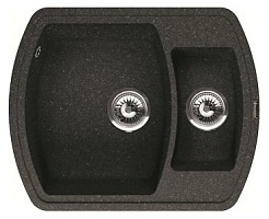 Florentina Мойка гранитная Нире 630 К черный – фотография-1