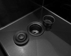 Hoffger Мойка для кухни 5045 Black ECO – фотография-3