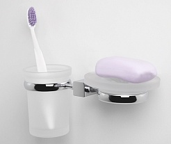 WasserKRAFT Держатель стакана и мыльницы "Lippe  K-6526" – фотография-2