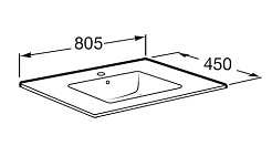 Roca Раковина "Victoria-N Unik 80" 32799C000 – фотография-6