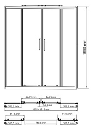 WasserKRAFT Шторка на ванну Lippe 45S02-170 – фотография-2