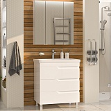 Misty Мебель для ванной Софт 75 белая