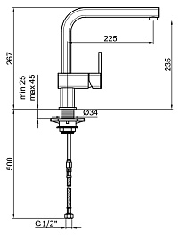 Webert Смеситель для кухни Dado DA920302015 хром – фотография-3