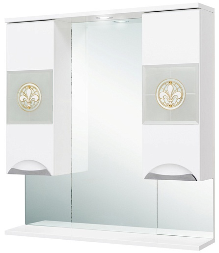 Onika Зеркальный шкаф Флорена 78.01 К белый – фото-1