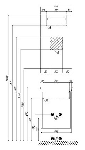 Акватон Мебель для ванной "Йорк 50 М" бежевый/джарра – картинка-5