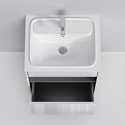 Am.Pm Тумба с раковиной Func 60 подвесная белая глянцевая – фотография-4