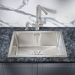 Milacio Мойка кухонная Denia 58 Steel нержавеющая сталь – фотография-5