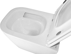 Azario Унитаз подвесной Esconda AZ-2805E безободковый белый – фотография-12