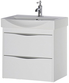 Aquanet Тумба с раковиной "Франка 65" белая – фотография-4