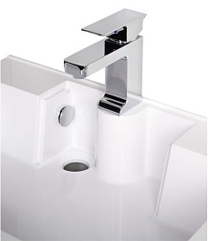 Aquanet Тумба с раковиной "Алвита 60" белая – фотография-3