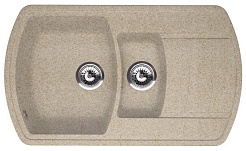 Florentina Мойка гранитная Нире 860 К песочный – фотография-1