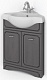 Какса-а Мебель для ванной Патина угловая серая с черным – фотография-8