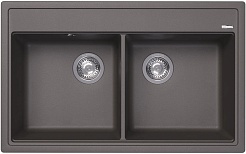 Florentina Мойка кухонная Липси 820 серый шелк – фотография-1