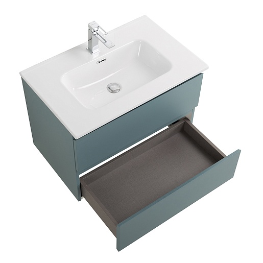BelBagno Тумба с раковиной Kraft 60 подвесная Голубой матовый – фотография-8