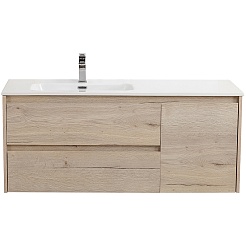 BelBagno Тумба под раковину Kraft 120 L подвесная Rovere Galifax Bianco – фотография-2