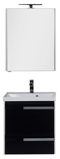 Aquanet Мебель для ванной "Тиволи 60" черный – фотография-4