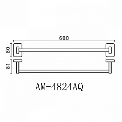 Art&Max Полотенцедержатель Gotico AM-4824AQ – фотография-2