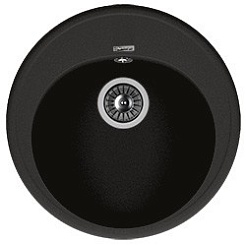 Florentina Мойка гранитная Лотос 510 круглая антрацит – фотография-1