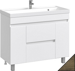 Водолей Мебель для ванной Best 100 дуб крымский коричневый – фотография-3