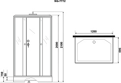 Niagara Душевая кабина Luxe NG-7772QG – фотография-5