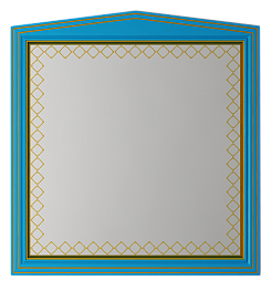 Misty Зеркало Ницца 80 бирюзовое/ патина – фотография-1