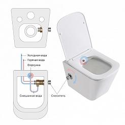 BelBagno Унитаз подвесной Due BB3103CHR-BS/SC – фотография-14