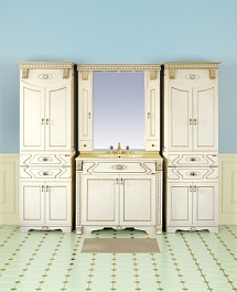 Misty Тумба с раковиной Афина 100 бежевая/патина – фотография-2