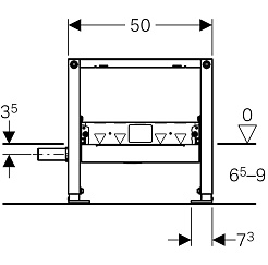 Geberit Монтажный элемент Duofix 111.593.00.1 50 см для напольного стока – фотография-5