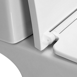 Azario Унитаз-компакт Vise AZ-1343BT безободковый с бачком с сиденьем микролифт белый – фотография-10