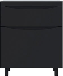 Vivon Тумба с раковиной Ostin 70 напольная черная матовая – фотография-6
