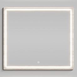 Водолей Зеркало Лайт 90 ореховый дубослив светлый – фотография-1