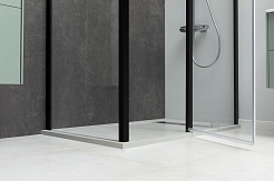Allen Brau Душевой уголок Priority 140x80 3.31012.BBA/3.31015.BBA чёрный браш – фотография-9