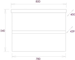 Onika Тумба с раковиной Эвада 80 подвесная белая – фотография-11