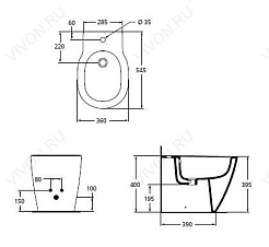 Ideal Standard Биде напольное Connect E799501 – фотография-2