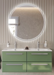 BelBagno Мебель для ванной Eco Cer-N 120 с 4 ящиками фисташковый софт CZR-8095-120-2 ручки серые – фотография-1