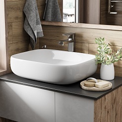 Grossman Раковина накладная Falcon 56 GR-3054 белая – фотография-2