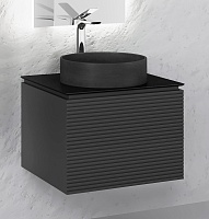 Jorno Тумба с раковиной Stone 60 антрацит
