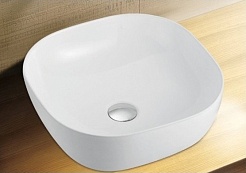 Esbano Раковина накладная Enola 42.5 белая – фотография-2