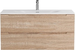 BelBagno Тумба с раковиной Etna 100 подвесная Rovere Bianco с раковиной BB-8099-100 – фотография-2