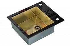 Zorg Кухонная мойка Inox Glass GL-6051-BLACK-BRONZE – фотография-1