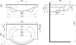 Stella Polare Мебель для ванной Кармела 75 люкс белое серебро – фотография-28