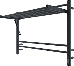 Terminus Полотенцесушитель электрический Горизонт П8 800x600 черный муар – фотография-2