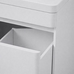 Vivon Тумба с раковиной Atwood 60 напольная белая матовая – фотография-14