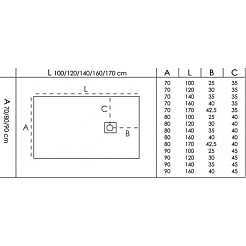 Good Door Поддон для душа Essentia 100x70 графит – фотография-2