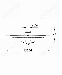 Grohe Верхний душ "Rainshower F-Series 10 27271000" – фотография-2